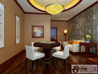 茶楼包间白色沙发设计图片 