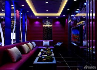 现代设计风格ktv装修包间设计效果图片