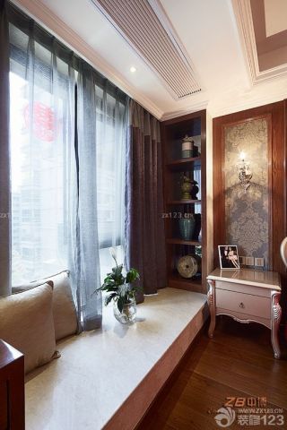 2025阳台榻榻米室内纱帘装修设计图片大全