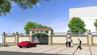 简欧风格别墅围墙大门设计效果图欣赏