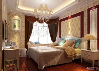 欧式转角飘窗窗帘设计效果图欣赏