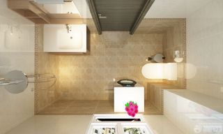 最新70平米房子卫生间瓷砖装修样板间