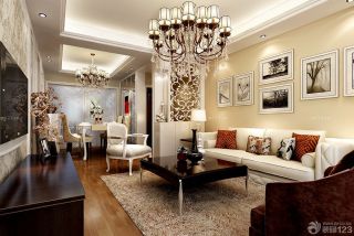 2025小户型楼房欧式客厅装修效果图大全