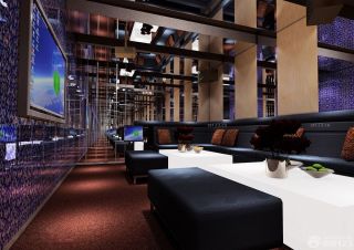 休闲会所玻璃砖墙面装修图片