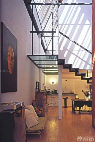 70平米带阁楼楼梯装修设计效果图片