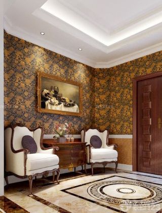 别墅内部家装壁纸装修效果图欣赏