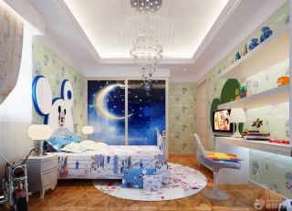 最新豪华别墅内部卧室床头背景墙设计图片大全