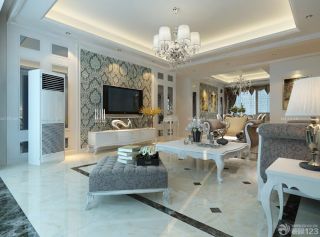 简欧家装风格客厅效果图大全2025