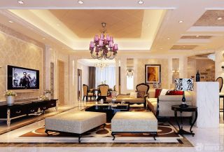 欧式客厅吧台隔断装修效果图