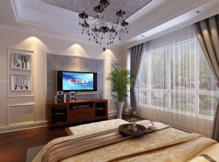 卧室电视背景墙装修效果图大全2025图片 电视背景墙设计