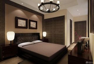 中式混搭风格70平米房子卧室装修效果图