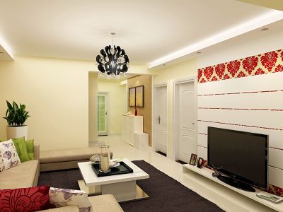 和平时光-95㎡-现代风效果图