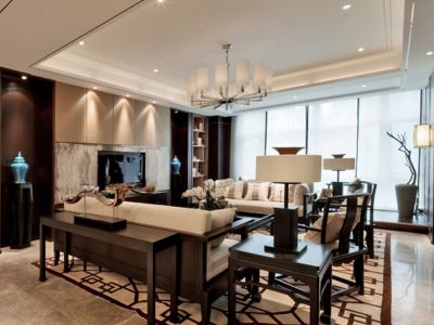 苏宁威尼斯水城-136㎡-中式风效果图