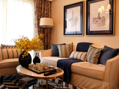 保利西江月-107㎡-现代风效果图