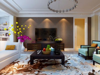 长江花园-126㎡-混搭风效果图