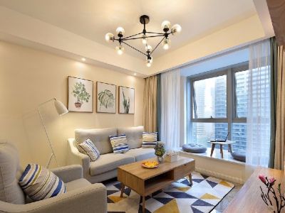 弘阳时光里-90㎡-欧式风效果图