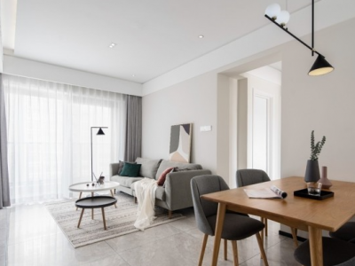 龙湖春江郦城-90㎡-北欧风效果图