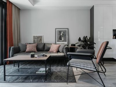 中昂天玥府-76㎡-混搭风效果图