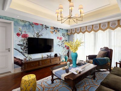 君华水岸-138㎡-美式风效果图