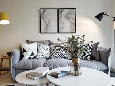 聚佳美丽园-60㎡-现代风效果图