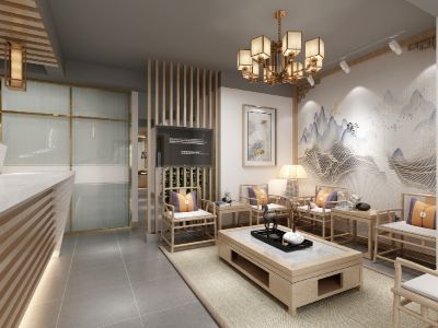 升禾绿城世界-400㎡-日式风效果图