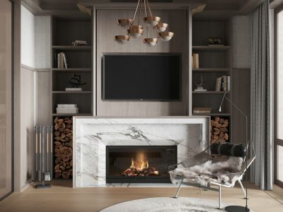 耀江苑110㎡现代简约风三居室装修案例