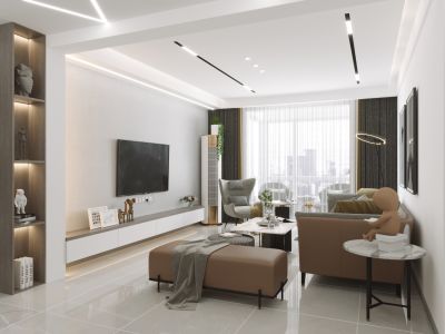 碧桂园首府152平米现代风格装修案例