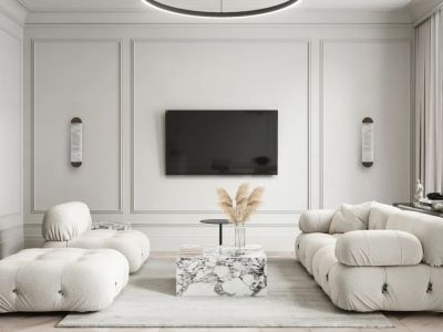 玉恒龍岸现代经典风格127平装修案例