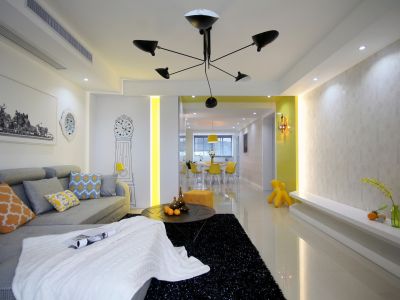 碧桂园新城阳光城城品简约风格143平米四室两厅装修案例