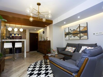 多吉月港官邸简约风格129平装修案例