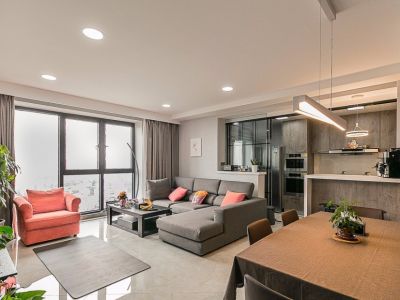 古龙西溪嘉园简约风格127平装修案例