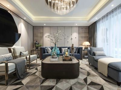 广源栖山墅-216㎡-轻奢风效果图