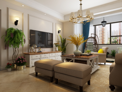 开元·银河名苑152平欧式风格装修案例