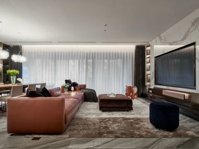 鑫磊漓江湾135平现代风三居装修案例