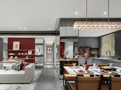 腊山御园143㎡四居室中式风格装修案例