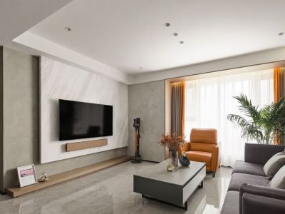 彰红二期98平米现代风三居装修案例