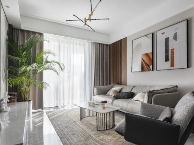 国韵村109平米现代简约三居室装修案例