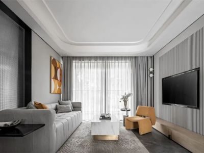 信昌棠棣之华115平米现代简约三居装修案例