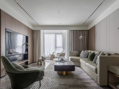 兴汇城113平米现代三居装修案例