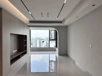 天洲视界城109平现代简约三居室装修案例