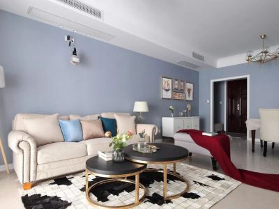 滨江龙湖翡翠上城现代风格108平米装修案例