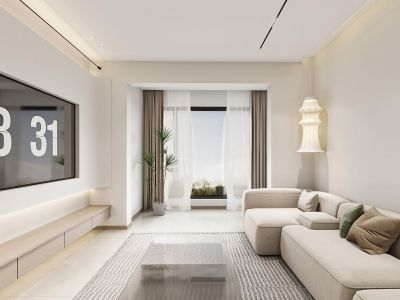 华发·四季雅筑简约风格125平米装修案例