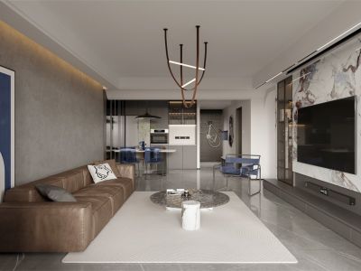 万科·雨悦光年现代风格127平米装修案例